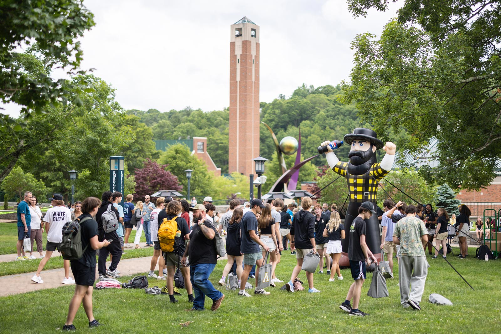 Orientation group on mall