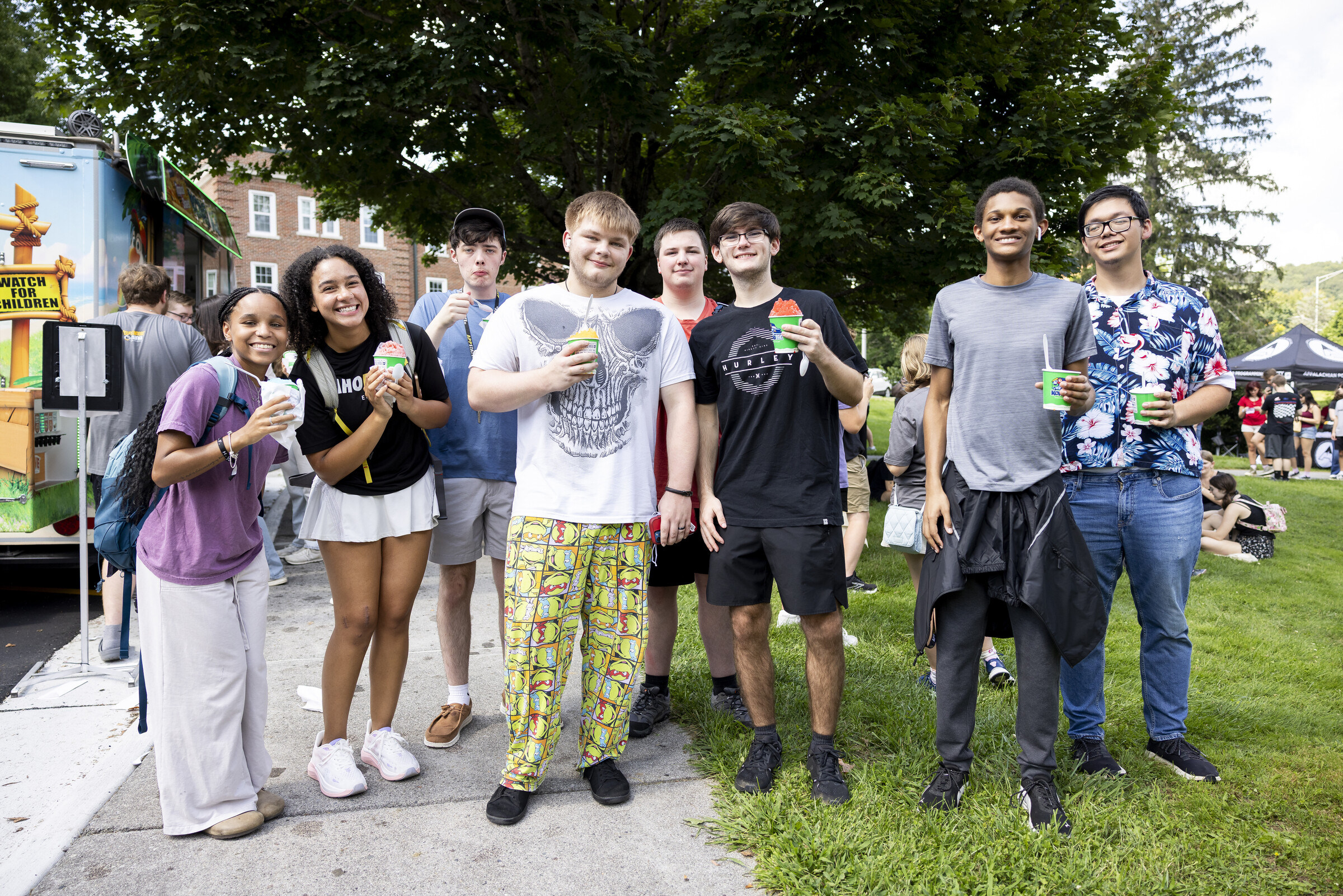 Students during Welcome Week