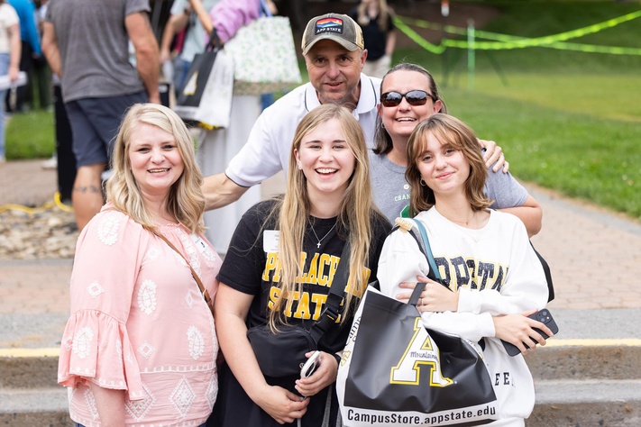 Family at orientation